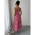 thumbnail image 5 of Women's Floral Print Sweetheart Neck Cami Dress with Polyester % Fabric Soft Lightweight and Breathable for Everyday, 5 of 6