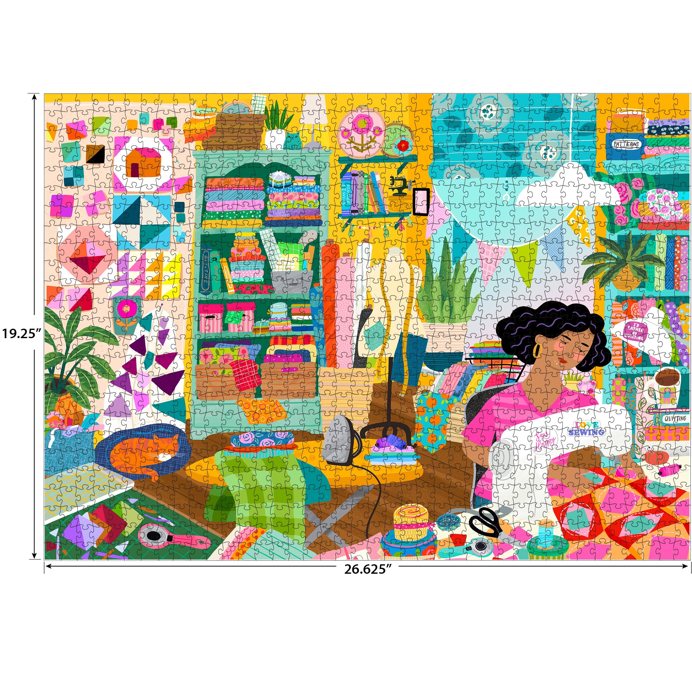RoseArt - Soft Touch 1000 pièces - Salle de couture- Puzzle emboîtable pour adulte