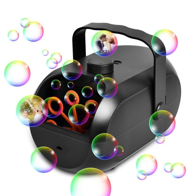 Maquina de BURBUJAS Irfora Máquina de burbujas Soplador de burbujas automático Máquina de burbujas recargable portátil 4800+ Burbujas por minuto Burbujas para niños Niños pequeños Fiestas Bo Irfora Maquina de BURBUJAS