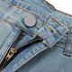 thumbnail image 4 of Pantalones de mezclilla rasgados casuales para hombre Pantalones rectos retro elásticos con agujeros Azul m Zulema Pantalones vaqueros, 4 of 8