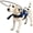 Blue, variant on Becare Pet No-Pull Dog Harness with Reflective Strips, Adjustable Padded Pet Vest for Walking, Training and Outdoor Activities