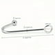 thumbnail image 4 of Stainless Steel Anal Rope Hook with Single Ball - Unisex Fetish Bondage Sex Toy for Adults, 4 of 4