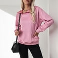 thumbnail image 2 of CAIXIA Women Hoodies Zip Front Lined Hoodie Cozy Soft Warm Pullover Sweatshirt With Adjustable Drawstring For Casual Outdoor Fall Winter Comfort,Pink, 2 of 8