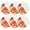 Cornelia, variant on STP GOODS Lemons Glass Dessert Plate Set of 6 Pcs 7.5" (19 cm) Glass Appetizer Plate Set Service for 6 Salad Plates, Clear Yellow Green