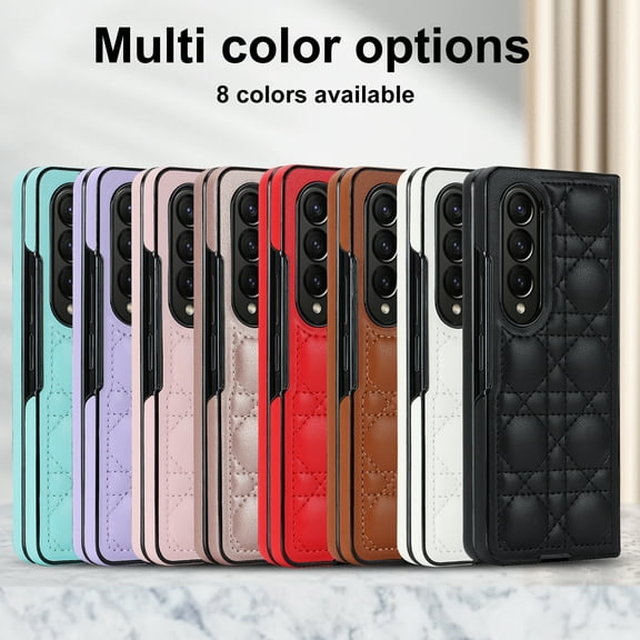 For Samsung Galaxy Z Fold 4 Luxury Shockproof PU Leather Folding Phone Case Cover
