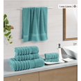 thumbnail image 2 of Juego de toallas LANE LINEN para baño grande, 100% algodón (juego de 6 piezas), color verde azulado, 2 of 7