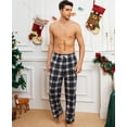 thumbnail image 4 of U2SKIIN 2 Pack Mens Fleece Pajama Pants, with Pockets Plaid Pj Bottoms Soft Lounge,L, 4 of 6