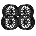thumbnail image 3 of 22x12 TIS F51BM1 Forged Gloss Black Wheel 6x5.5 -51, 3 of 5