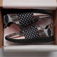 thumbnail image 3 of Cow Cattle Farm American Flag Us Running Shoes Sneakers Mesh Black Size 12, 3 of 5