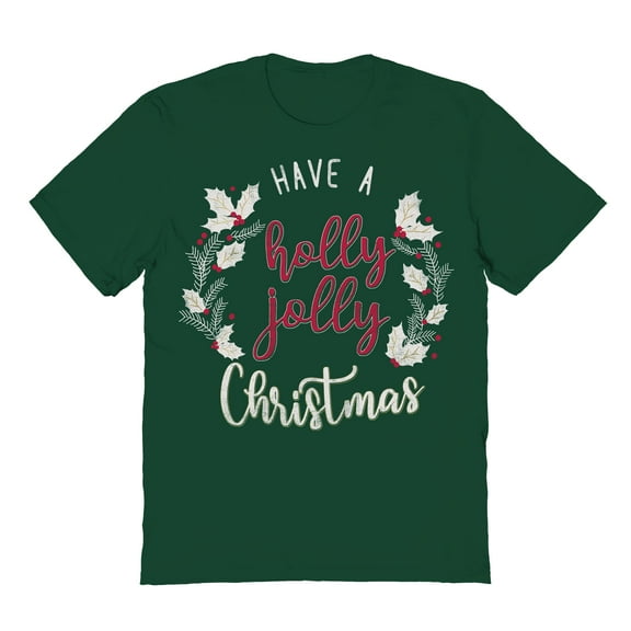 Haywood & Main Have A Happy Graphic Forest Green Men's Cotton T-Shirt