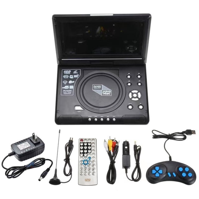 9,8 pulgadas 16:9 pantalla ancha 270 ° pantalla LCD giratoria hogar coche TV reproductor de DVD port Abanopi Reproductor de DVD