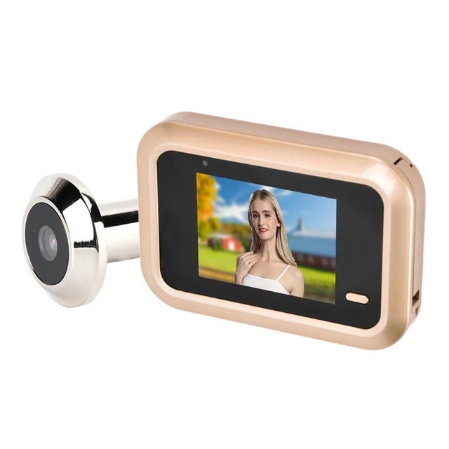 Cámara De Timbre De Video, Cámara De Mirilla Inteligente De Grabación De Video 0.3MP HD 2.4in TFT LCD Para Seguridad En El Hogar ANGGREK Como se muestra en la descripción