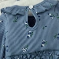 thumbnail image 6 of Faraee Newborn Baby Girl Floral Romper Set Waffle Knit Long Sleeve Ruffle Jumpsuit with Bow Headband 0 3 6 9 Months Infant Fall Winter Outfit, 6 of 7