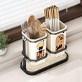 thumbnail image 4 of Modern Simple Chopstick Storage Cutter Block Multipurpose Compact Design Waterproof ABS Construction For Countertops, 4 of 9