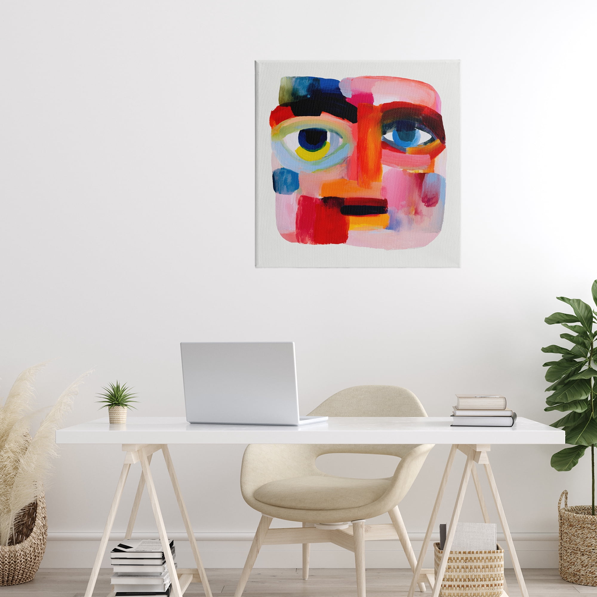 Stupell Industries Cubist Gaze in Vivids Canvas Wall Art, design by Chromatic Storm Studio