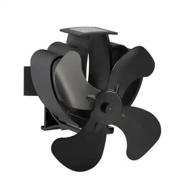 Fireplace Fan Stove Fan 4Blades Heat Powered Stove Fans for Wood Log Burner Fireplace Magnetic Smoke Pipe Fireplace Fan