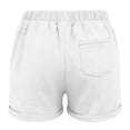 thumbnail image 3 of Girl Shorts Loose Fit White Shorts Elastic Biker Shorts 12-13 Years, 3 of 4