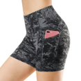 thumbnail image 2 of Gibobby Pantalones dama Pantalones cortos de yoga con cintura para ejercicio, bolsillo para mujer con pantalones de yoga de alta aptitud para correr profundo(Gris， XL), 2 of 5