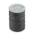 thumbnail image 2 of 1 rollo de poliéster negro para coser fuerte hilo encerado línea de cuero artesanía a mano gris Sunnimix Hilo trenzado de poliéster encerado, 2 of 8