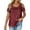 Red, variant on TARIENDY Sequin Tops for Women Fashion Clod Shoulder Glitter Sparkly Shirts Loose Fit Short Sleeve Evening Party Club Shirt Black S