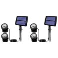 thumbnail image 1 of 2X Solar Pond Spotlights, LED Solar Underwater Lights with Dual Head Waterproof Submarine Landscape Spotlight Lighting A, 1 of 6