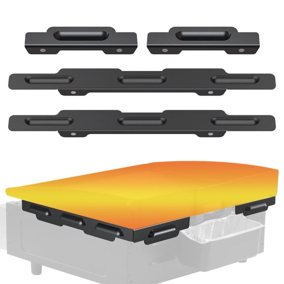 Wind Guards for Blackstone 17 In Griddle, Griddle Accessories Fit for Blackstone Griddle Grill,   Magnetic Stainless Steel Wind Screens Protect Flame Hold Heat, Compatible with Hood, Black