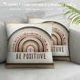 thumbnail image 3 of PIKWEEK Boho Sun Moon Rainbow Pillow Covers Aesthetic Decorative Kids Throw Pillow Cover for Nursery Classroom Decorations Baby Shower Birthday Gift Minimalism Couch Cushion Multiple specifications, 3 of 5