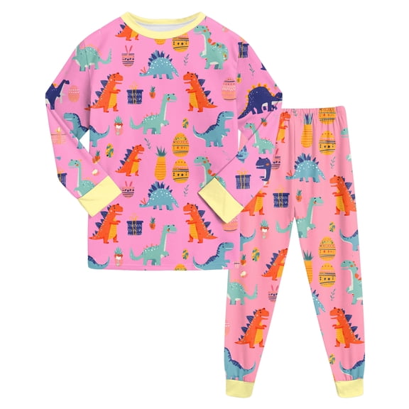 KPOPLK Baby Boy Outfit Boys 1t 2t 3t 4t 5t 6t Long Sleeve Sweatshirt Shirt Pants Toddler Clothes Size 3-4 Years,Hot Pink
