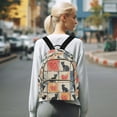 thumbnail image 7 of FORMRS Mini Backpack Purse for Women Travel Daypack Casual Shoulder Bag, Cats and Hearts, 7 of 7