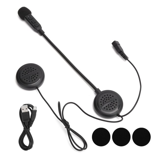 Auriculares impermeables para casco de motocicleta con micrófono inalámbrico Bluetooth reducción de ruido estéreo
