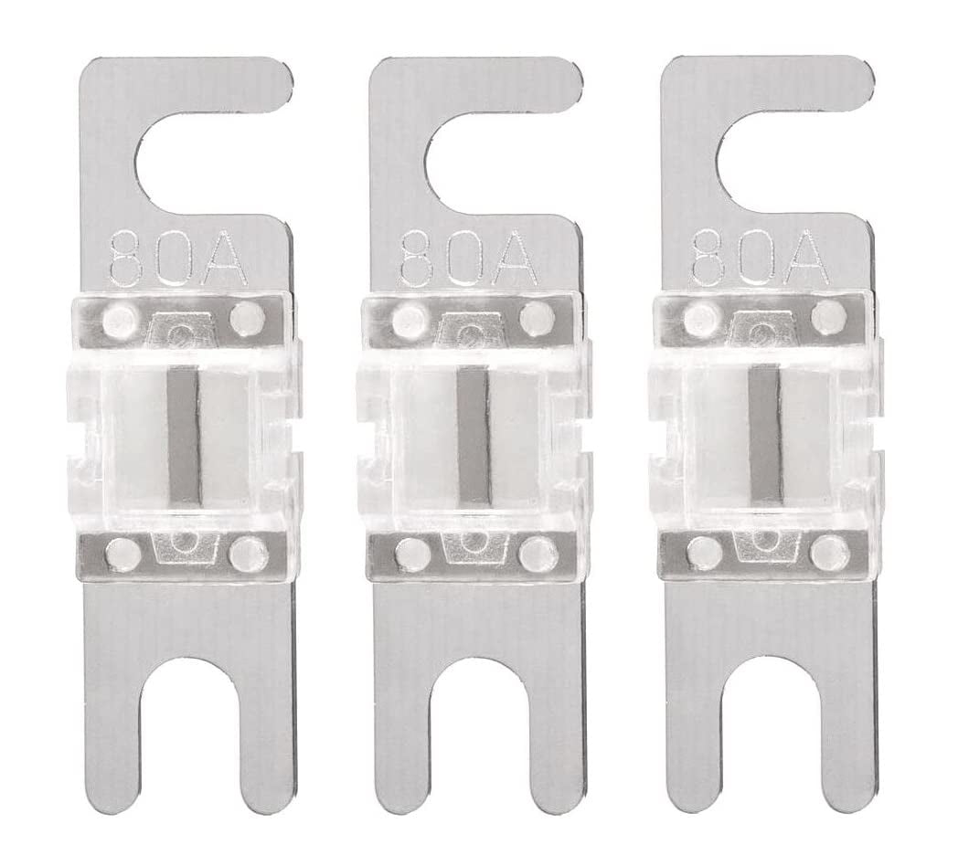 Mini ANL Fuse 125A 125 Amp AFS Fuses For Auto Marine Stereo Audio Video 3 Pack 