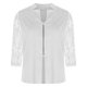 thumbnail image 3 of Chaquetas y abrigos casuales sin capucha de manga larga para mujer, traje pequeño versátil de color sólido con encaje, camisa ahuecada, chaqueta casual de manga larga, top de poliéster para mujer, 3 of 5