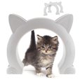 thumbnail image 4 of Porte pour Animaux Trou en Plastique Mignon Sans Battant Forme de Tête de Chat Installation Facile Porte pour Chat Porte pour Chien, 4 of 10