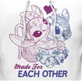 thumbnail image 2 of Men's Lilo & Stitch Made for Each Other Pull Over Hoodie White 2X Large, 2 of 4
