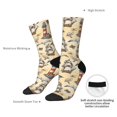thumbnail image 4 of KLL Marine Birds And Coastal Lighthouse Print Cool Socks Men's Women's Crew Socks Funny Crazy Novelty Stockings, 4 of 6