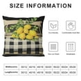 thumbnail image 5 of ARISTURING  Buffalo Plaid Lemon Throw Pillow Covers Home Sweet Home Decorative Pillow Cases Black Truck Lemon Fruits Cushion Cover Outdoor Pillowcase for Sofa, 5 of 5