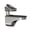 brushed nickel, variant on Metal Glass Shelving Brackets Adjustable Wall Mount Clamps Elegant Glass Shelf Support Simple Intalls for Glass panel