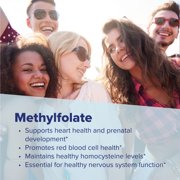 Superior Source Methyl Folate 2,500 mcg - Folate Supplement for Women & Men - Methylated Folate Supplement Supports Healthy Nervous System & Red Blood Cells - 30 Sublingual Dissolving Tablets