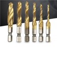 thumbnail image 2 of Injueey Vástago hexagonal Chapado en titanio HSS Tornillo Rosca Broca Tornillo Máquina M3 M5 M6 M8 M10 Herramienta de mano Conjuntos de muebles de dormitorio Injueey HA019765-00, 2 of 6