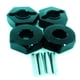 thumbnail image 1 of Vogacara RCGOFFLOW rueda de montaje hexagonal pieza de coche RC adaptador fuerte para 1/10 AXIAL SCX10 Crawler RC pieza de actualización Kits de construcción modelo Negro, 1 of 6