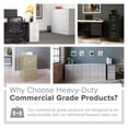 thumbnail image 5 of Hirsh 26.5"D Metal 2 Drawer Legal Width Vertical File Cabinet in Light Gray, 5 of 8