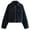 Navy, variant on Uaswgudfs Women's Loose Fit Winter Short Coat - Windproof Woven Fabric Jacket with Front Pockets for Casual Daily Wear​