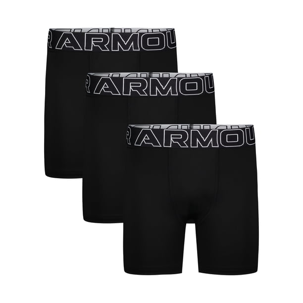Calzoncillo bóxer Under Armour Performance Tech, paquete de 3 unidades, YMD, negro