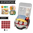 thumbnail image 5 of Pioneer Flower Floral Print Pattern Insulated Lunch Bag Teen,Lunch Bag Lunch Box for Men Women,Bento School Lunch Bag for Teen for Work,Picnic or Travel, 5 of 5