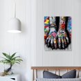 thumbnail image 3 of COMIO Norse Decor Abstract Graffiti Picture Lovers Holding Painting Street Art Artwork for Man Cave Canvas Wall Art HD Prints Home Modern Decor, 3 of 4