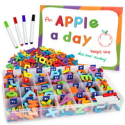 Coogam Magnetic Letters and Numbers- 234 Pcs with Magnet Board Pen and Box