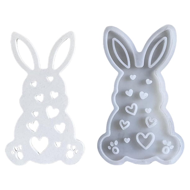 Molde Conejo Resina Vela 3D Silicona Pascua Bricolaje para La Fiesta