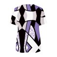 thumbnail image 5 of Blusa informal con cuello en V y manga corta con estampado de verano para mujer con estilo OAVQHLG3B Store  lin121212, 5 of 5