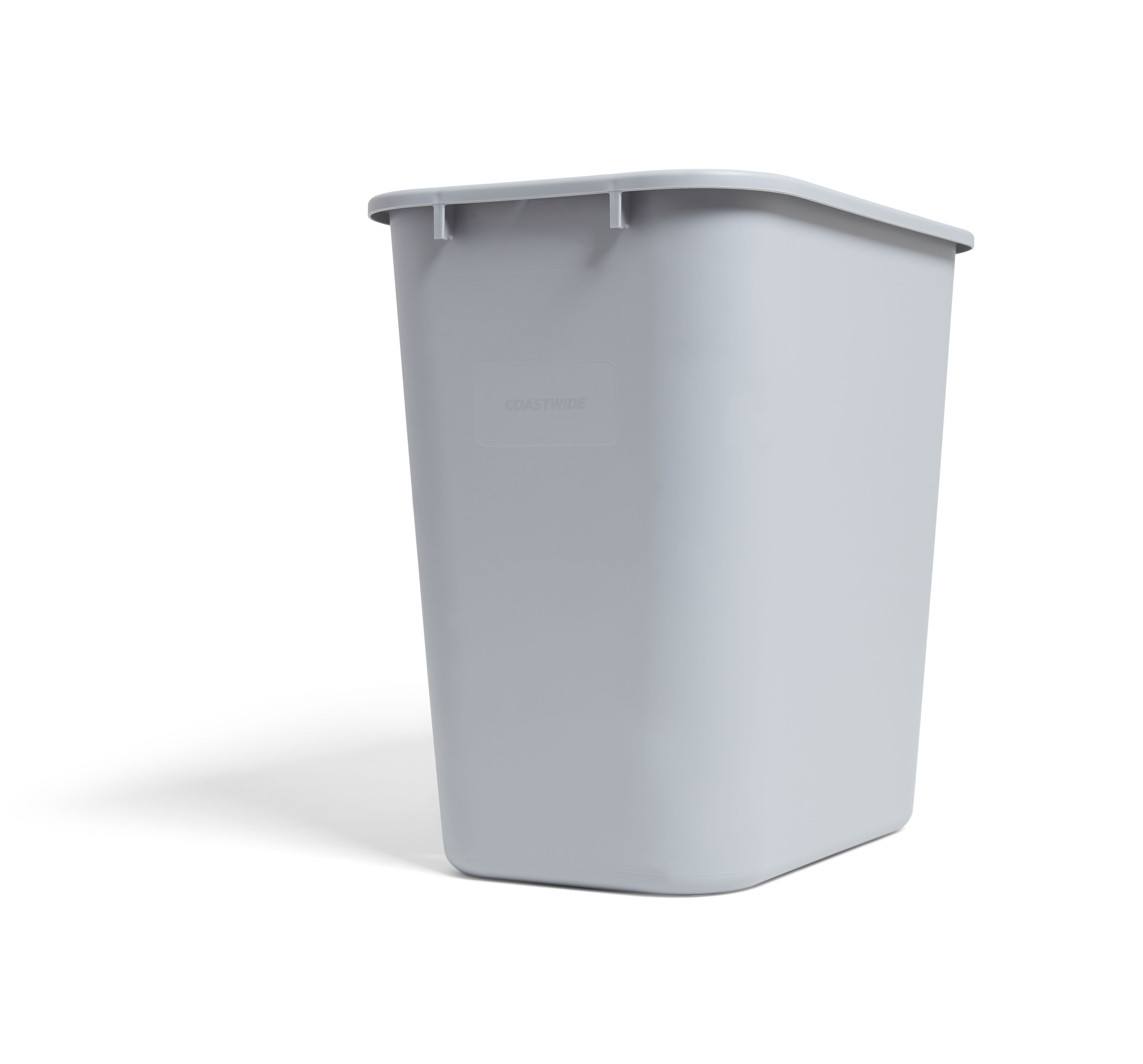 Coastwide Professional Indoor Trash Can w/out Lid Gray Soft Plastic 7