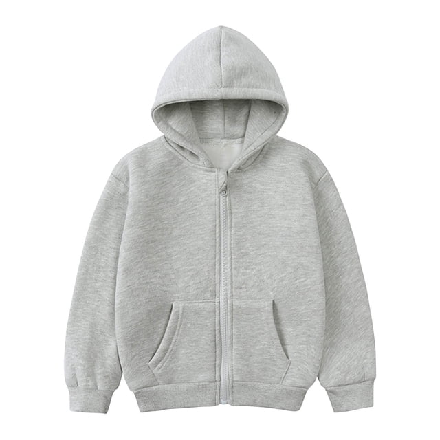 HVOBTTY Chandail en Molleton Décontracté à Manches Longues pour Tout-Petits, T-shirt à Manches Longues Col Rond Cool Garçon Sweat à Capuche Gris Foncé, 150